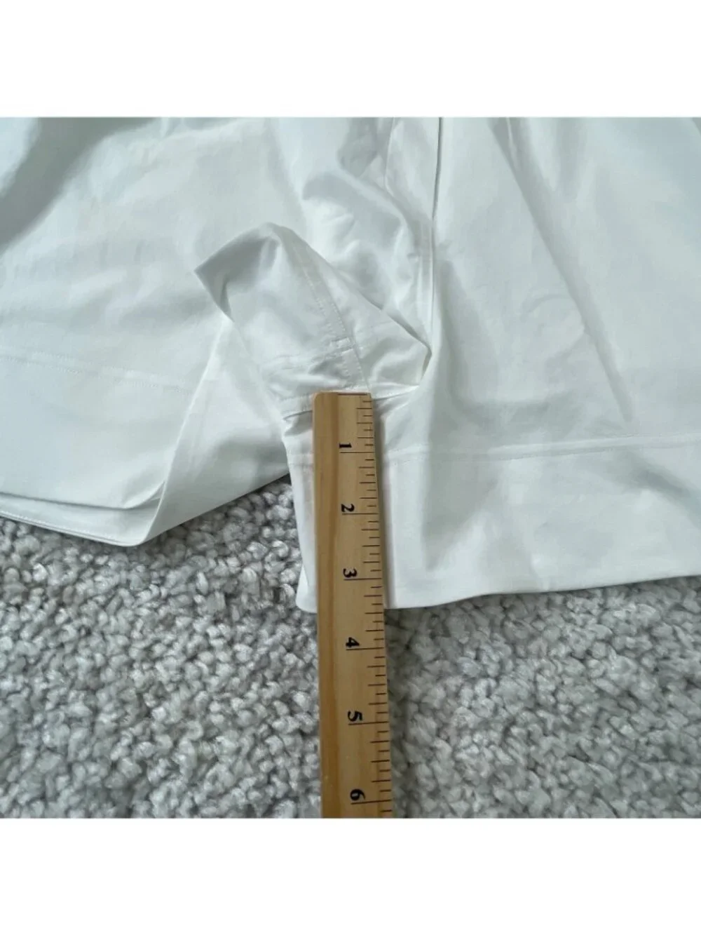 Lululemon Cinchable Waist High Rise Woven Shorts White Womens Medium